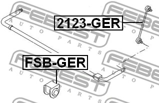 Łącznik stabilizatora FEBEST 2123-GER