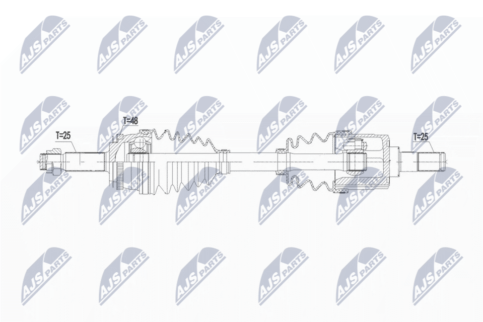 Wał napędowy NTY NPW-KA-384