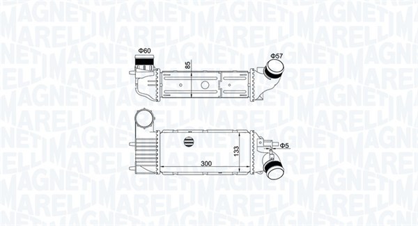 Chłodnica powietrza intercooler MAGNETI MARELLI 351319205250