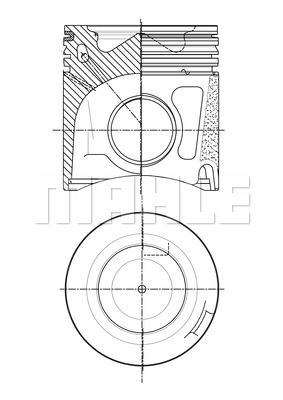 Tłok MAHLE 007 PI 00150 002