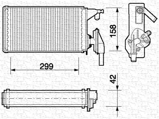 Nagrzewnica MAGNETI MARELLI 350218063000