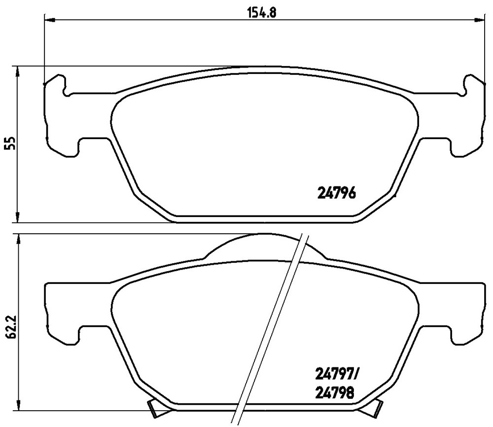 Klocki hamulcowe BREMBO P 28 044X