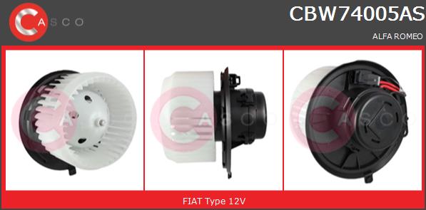 Wentylator wnętrza CASCO CBW74005AS
