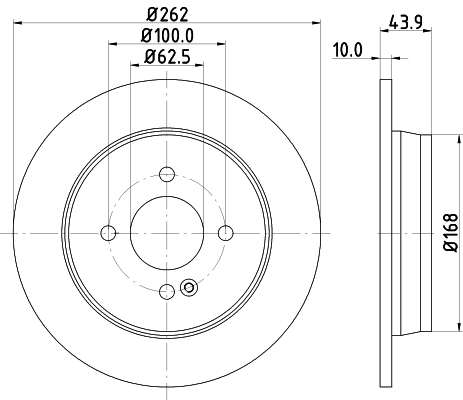 Tarcza hamulcowa HELLA 8DD 355 118-501