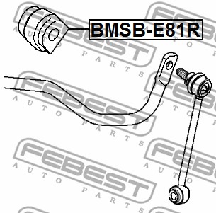 Guma stabilizatora FEBEST BMSB-E81R