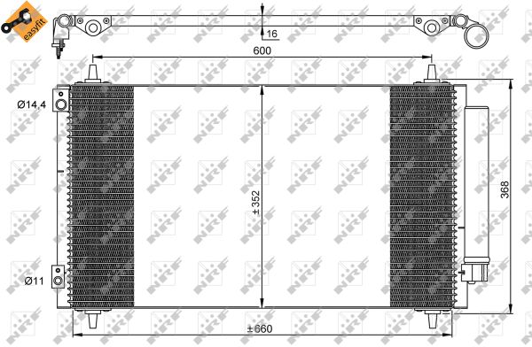 Skraplacz klimatyzacji NRF 35935