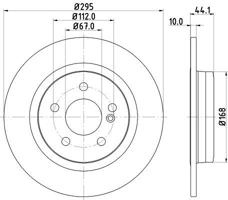 Tarcza hamulcowa HELLA PAGID 8DD 355 119-421