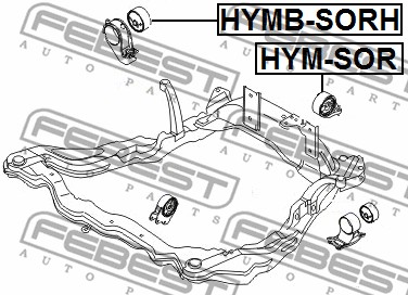 Poduszka silnika FEBEST HYMB-SORH