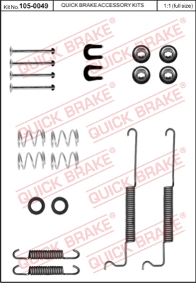 Zestaw dodatków do szczęk hamulcowych QUICK BRAKE 105-0049