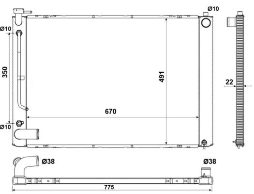 Chłodnica NRF 53974