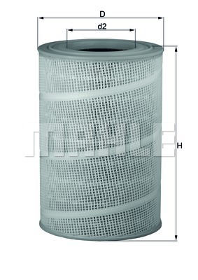Filtr powietrza MAHLE LX 714