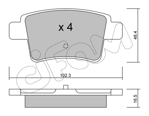 Klocki hamulcowe CIFAM 822-801-0