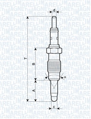 Świeca żarowa MAGNETI MARELLI 062900011304