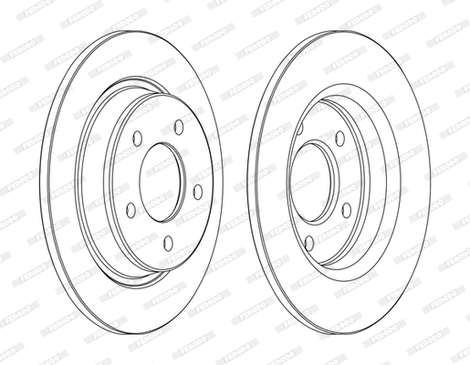 Tarcza hamulcowa FERODO DDF1546C