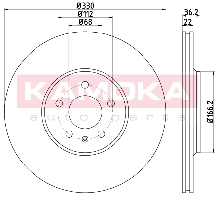 Tarcza hamulcowa KAMOKA 103235