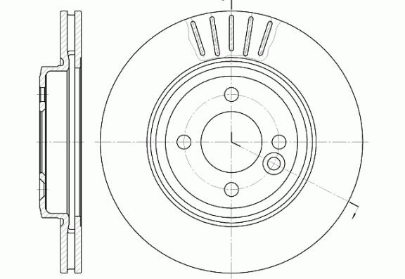 Tarcza hamulcowa REMSA 6624.10