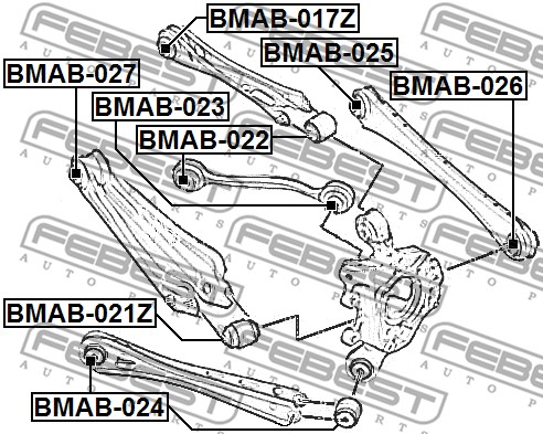 Tuleja wahacza FEBEST BMAB-021Z