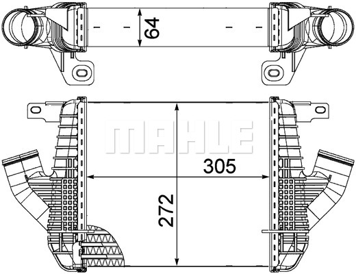 Chłodnica powietrza intercooler MAHLE CI 237 000P