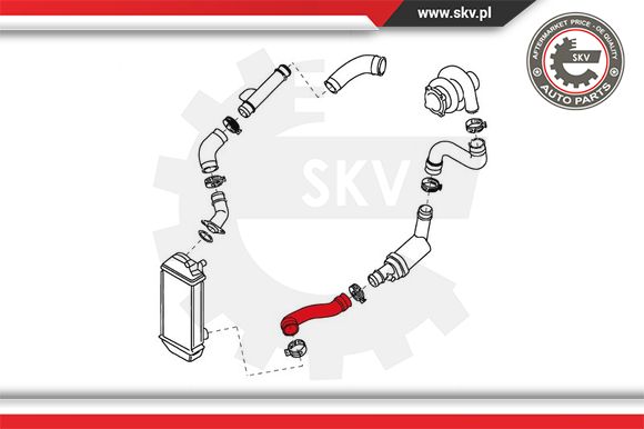 Przewód powietrza doładowującego ESEN SKV 24SKV651