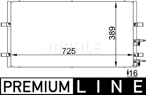 Skraplacz klimatyzacji MAHLE AC 695 000P