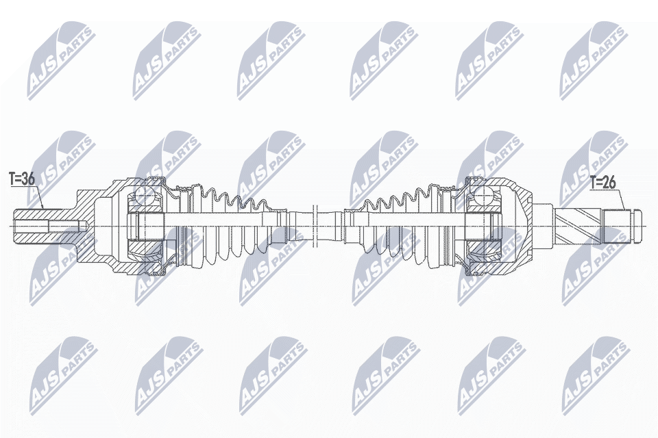 Wał napędowy NTY NPW-VV-144