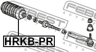 Osłona drążka kierowniczego FEBEST HRKB-PR