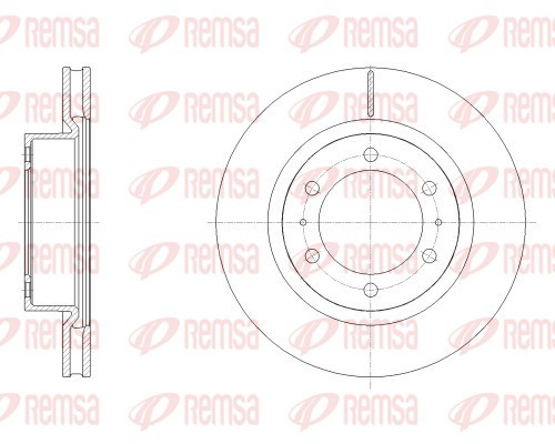 Tarcza hamulcowa REMSA 62527.10