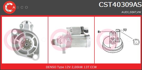 Rozrusznik CASCO CST40309AS