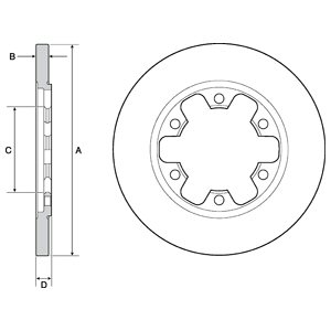 Tarcza hamulcowa DELPHI BG4680C
