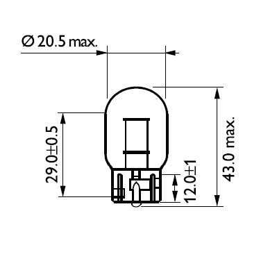 Żarówka kierunkowskazu PHILIPS 12071B2