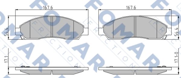 Klocki hamulcowe FOMAR FRICTION FO 873381