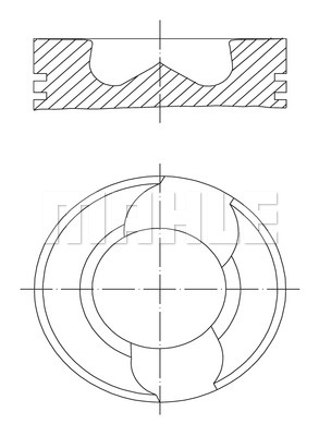 Tłok MAHLE ORIGINAL 030 98 00