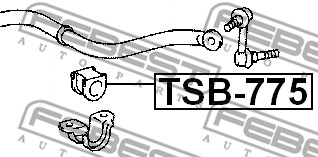 Guma stabilizatora FEBEST TSB-775