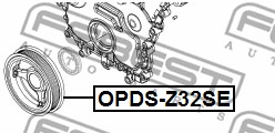 Koło pasowe wału korbowego FEBEST OPDS-Z32SE