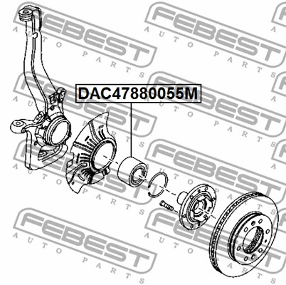 Łożysko koła FEBEST DAC47880055M