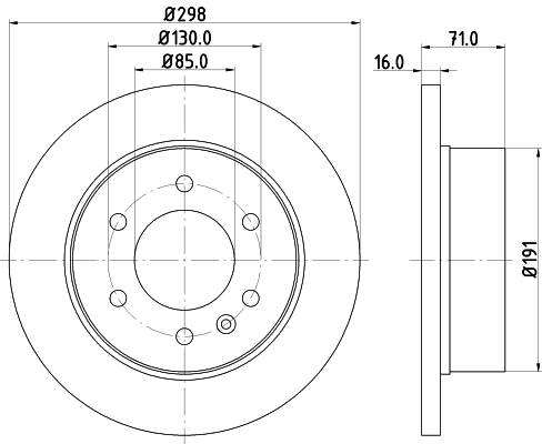 Tarcza hamulcowa HELLA 8DD 355 117-641
