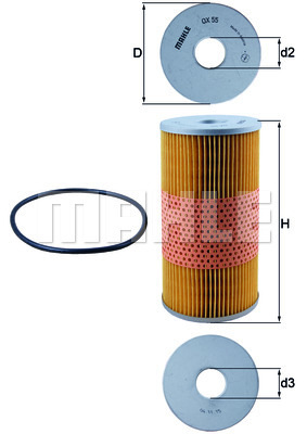 Filtr oleju KNECHT OX 55D