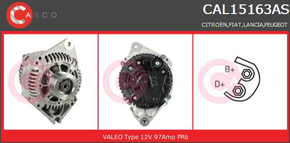 Alternator CASCO CAL15163AS