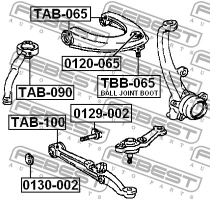 Zestaw naprawczy przegubu FEBEST TBB-065