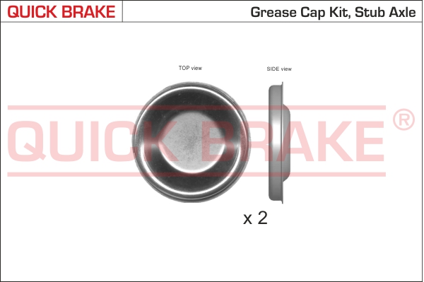 Pokrywa łożyska koła QUICK BRAKE 9826K