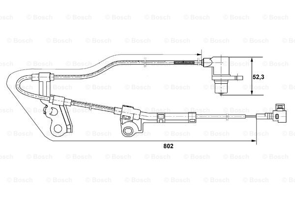 Czujnik ABS BOSCH 0 265 006 676