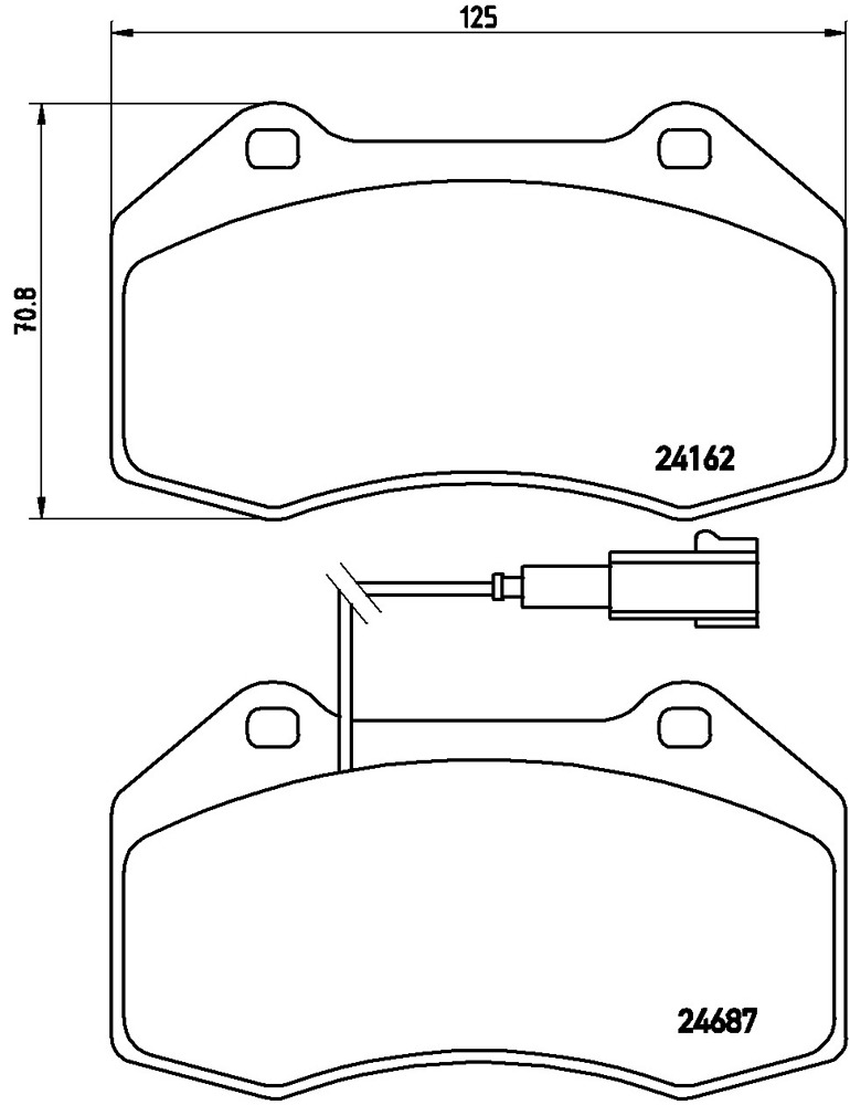 Klocki hamulcowe BREMBO P 23 117X