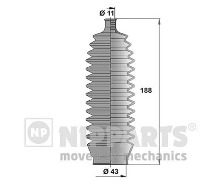 Osłona drążka kierowniczego NIPPARTS J2855000