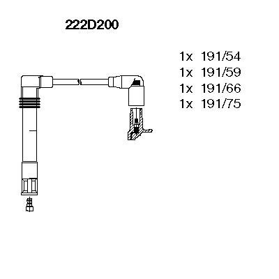 Przewody zapłonowe BREMI 222D200