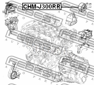 Poduszka silnika FEBEST CHM-J300RR
