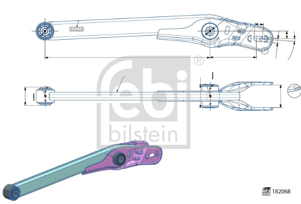 Wahacz, zawieszenie koła FEBI BILSTEIN 182068