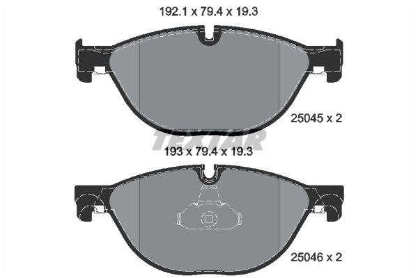 Klocki hamulcowe TEXTAR 2504501