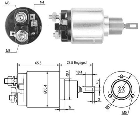 Elektromagnes rozrusznika MAGNETI MARELLI 940113050461