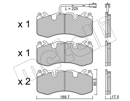 Klocki hamulcowe METELLI 22-1202-0