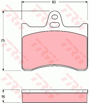 Klocki hamulcowe TRW GDB262
